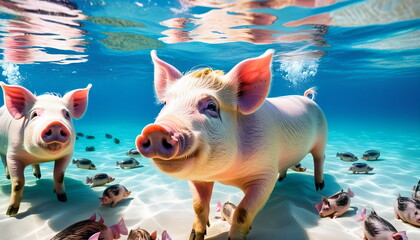 Swimming Pigs: A Unique Sight in the Bahamas