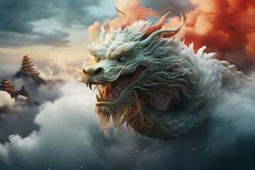 Mystical Guardian: Unveiling the Enigmatic Dragon, Ancient Majesty: The Resplendent Presence of the Dragon, Dragon's Embrace: Capturing the Majesty of the Mythical Creature.