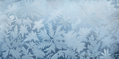 frosty pattern on glass. abstract winter background.