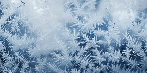frosty pattern on glass. abstract winter background.