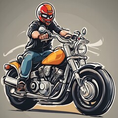 Motorcycle Icon Background Very Cool