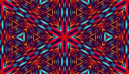 Kaleidoscope Colorful background seamless pattern 