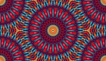 Mandala patterns circles  kaleidoscope Colorful background seamless pattern 