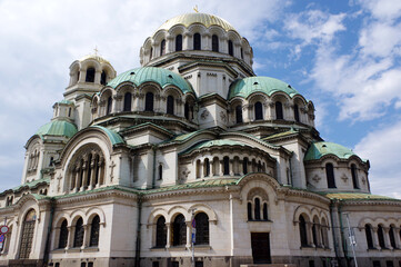 Fototapeta na wymiar Cathédrale Saint-Alexandre-Nevski de Sofia, Bulgarie