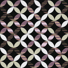 Modern abstract textile fashion seamless pattern