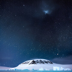 Fototapeta na wymiar the starry South Pole, generation ai, 생성형, 인공지능, illustration, 