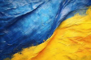 Textured background of the flag of Ukraine.