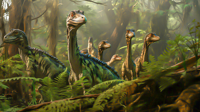 コエロフィシスのイメージ - image of Coelophysis - No1-17 Generative AI