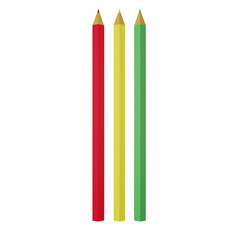 Pencils Color 3D Icon Illustration