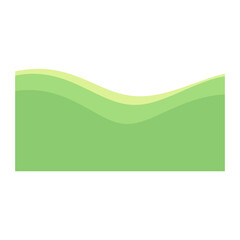 Corner wave abstract, infographic and poster element