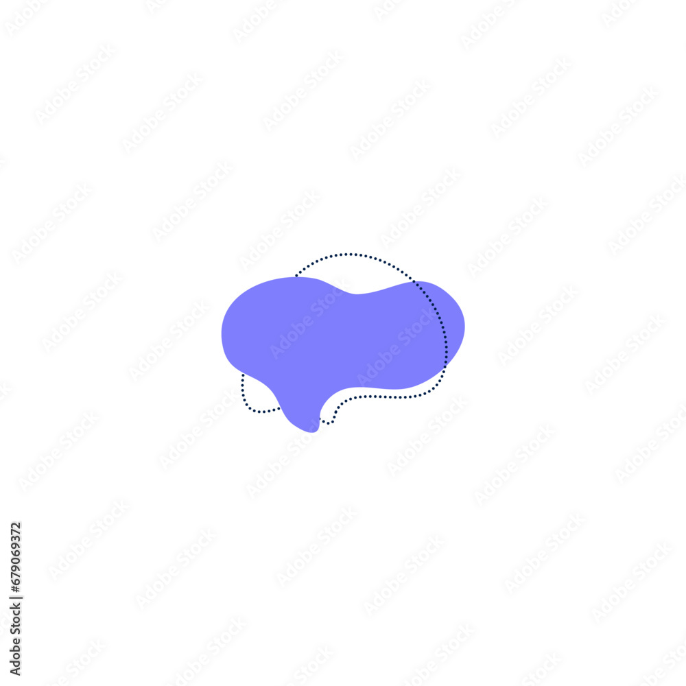 Poster set of blob elements set vector background