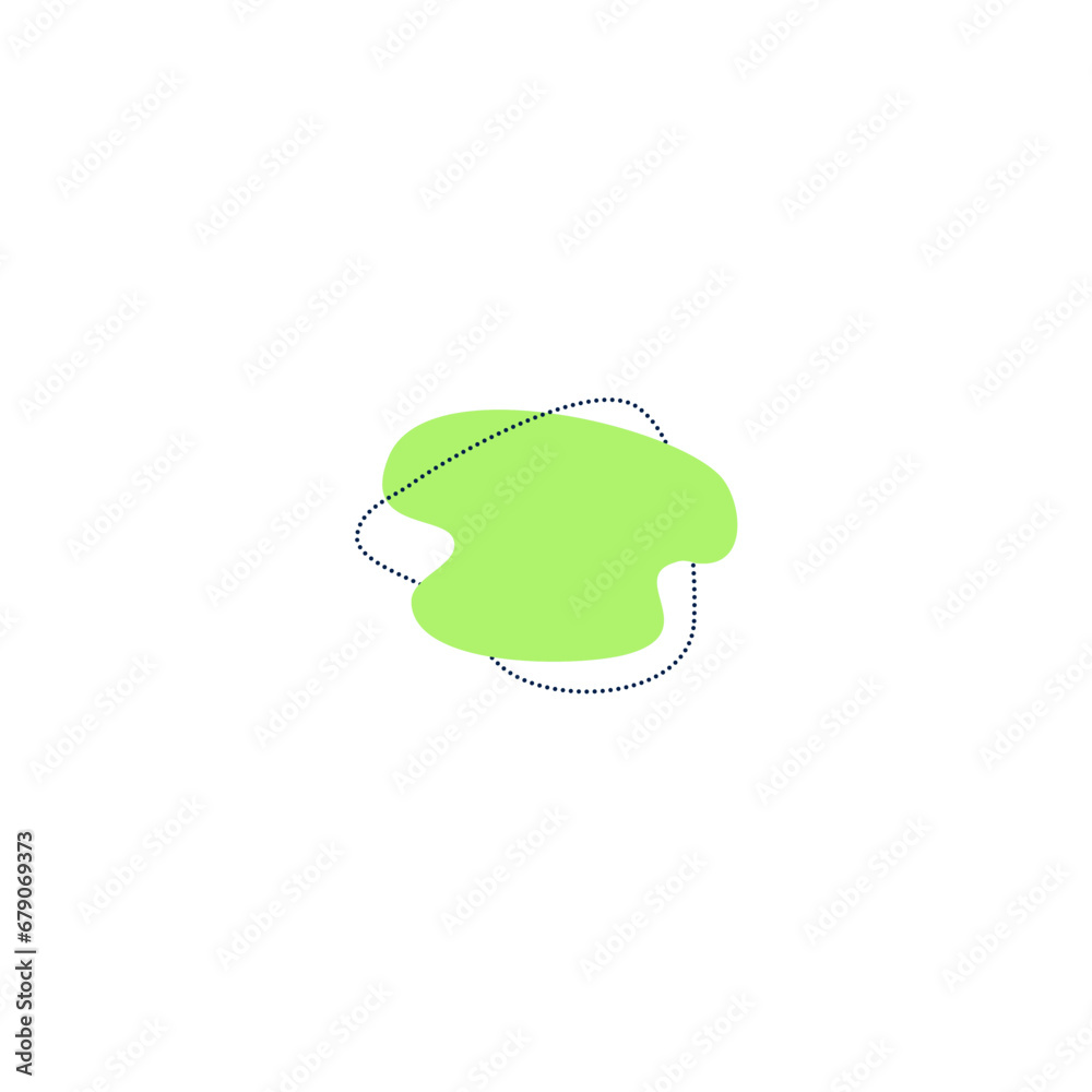 Poster set of blob elements set vector art