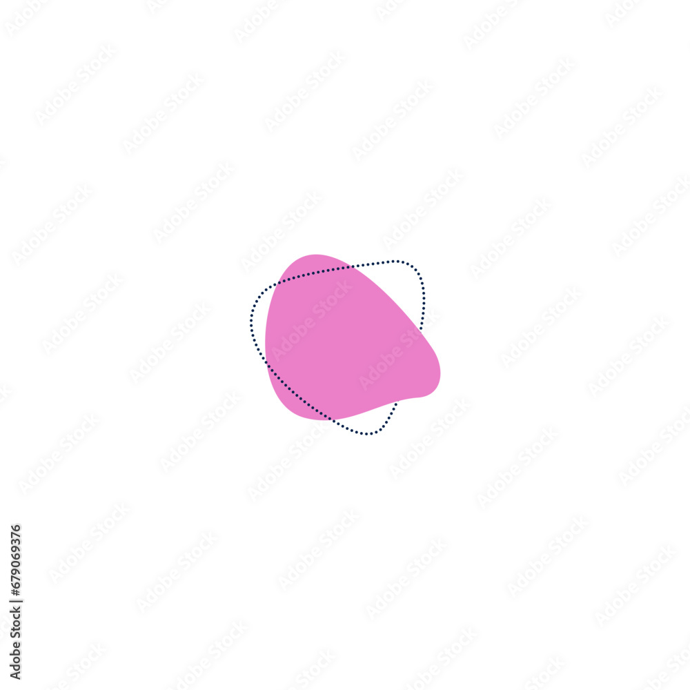 Poster set of blob elements set vector texture