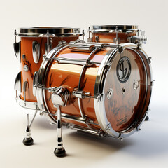 3d drum model with white background