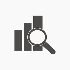 chart, diagram, business, graph, growth icon vector symbol illustration for mobile concept and web design