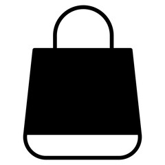 Solid glyph icon  Shopping Bag icon