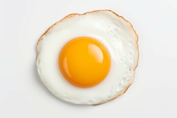 A single Fried eggs seen from above