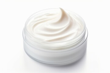 Isolated cosmetic cream on white background