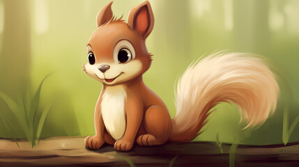 cartoon squirrel