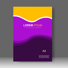 Business Book cover design modern. Annual report. Brochure template, catalog. Simple Flyer promotion. magazine. Vector illustration
