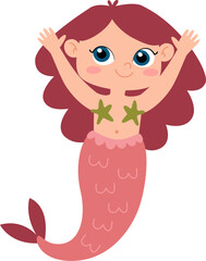 Mermaid With Flowers