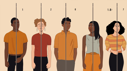 Racial Discrimination: A powerful visual illustrating the impact of racial discrimination and the need for societal change towards inclusivity