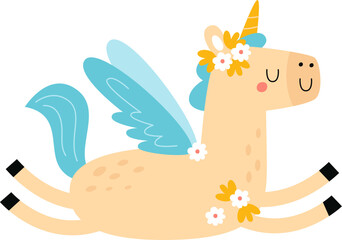 Unicorn With Flowers