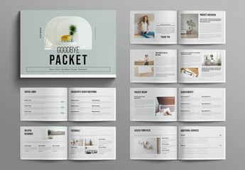 Client Goodbye Packet Template Design Layout Landscape