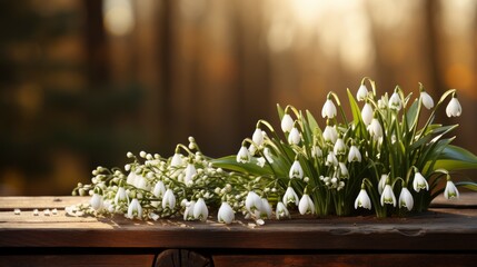 First Spring Flowers Snowdrops Garden Sunlight, HD, Background Wallpaper, Desktop Wallpaper