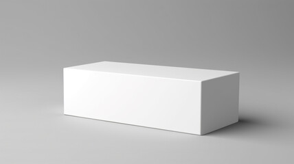 white rectangle box Mockup made of matte art card