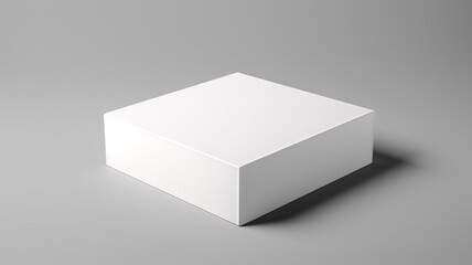 white rectangle box Mockup made of matte art card - obrazy, fototapety, plakaty