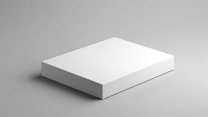 white rectangle box Mockup made of matte art card