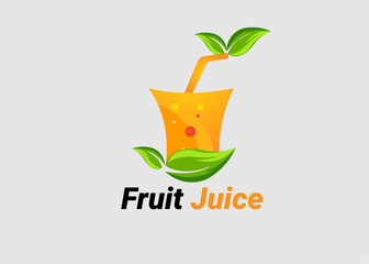 orange juice logo, Creative Fruit juice logo, Modern design