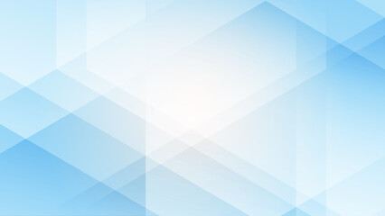 Abstract creative geometric shape on light blue background illustration. - 679085363