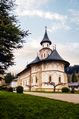 Fototapeta na wymiar Putna Monastery, Romanian Orthodox Church, Bucovina landmark