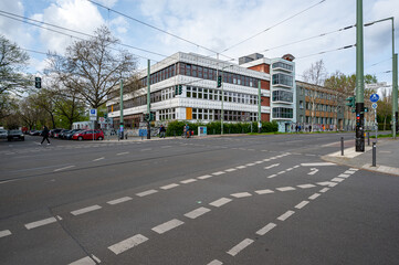 Berlin, Germany - April 26, 2023: The Ernst Reuter School in the Berlin district of Gesundbrunnen...