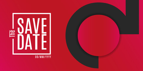 Save the date banner. Can be used for business, marketing and advertising. logo graphic design of event summit made for economic, business and environment upcoming events. Vector EPS 10