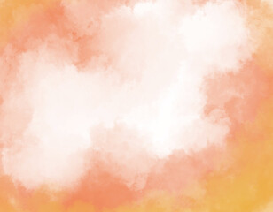 抽象的なオレンジ色の霧煙のテクスチャ背景素材/背景透過タイプ