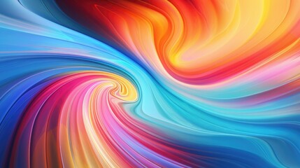 Obraz premium abstract colorful background with smooth lines in it, computer generated images. Digital art. 3D rendering. banner , ai generative