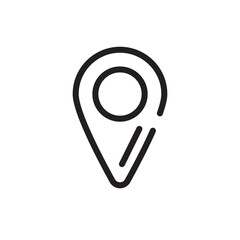 Map location pointer icon vector. Position pin sign. Navigation symbol
