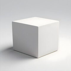 white cardboard 3d box