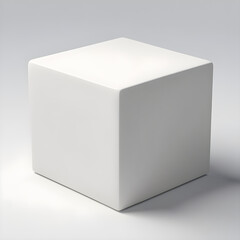 white cardboard 3d box