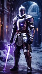 Obraz premium Knight Hero and RPG character asset for games artwork and 4k wallpapers of cinematic epic realism