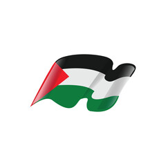 Palestine flag illustration icon vector clipart