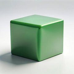 Fototapeta premium #d green cube