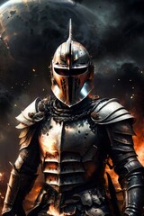 Knight Hero and RPG character asset for games artwork and 4k wallpapers of cinematic epic realism