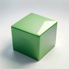 Fototapeta premium #d green cube