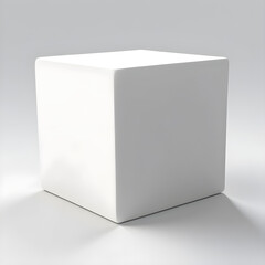 White 3d box, cube