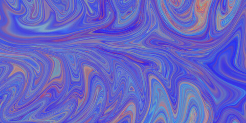 Abstract paint color background Fluid shapes composition. Gradient trendy style wallpaper Fluid art with orange, blue color Liquid acrylic picture with flows and splashes. Mixed 