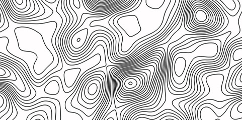 Naklejka premium Natural printing illustrations of Map in Contour Line Light topographic topo contour Black-white background from a line similar to a Topographic 